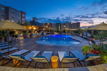 Soak away the stress of the day in our heated saltwater pool